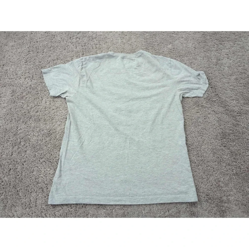 True Religion T Shirt Mens Small Gray Short Sleeve Buddha‎ Guitar